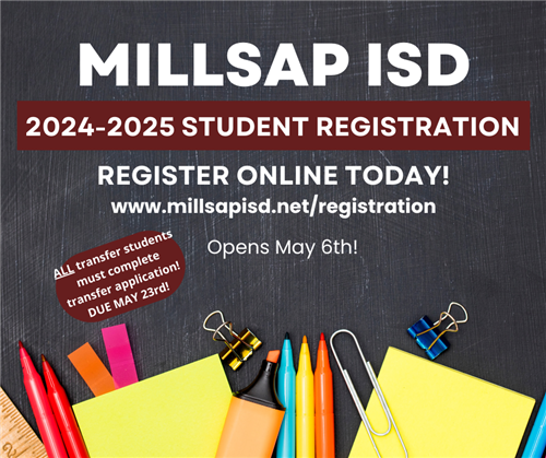Student Registration opens may 6th